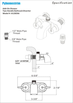 Pyhomestrim Bathcock Diverter packaging and installation contents