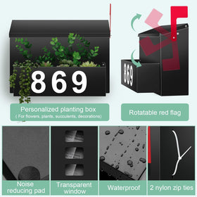 Pyoimmne number stickers set helps clearly display your house number.