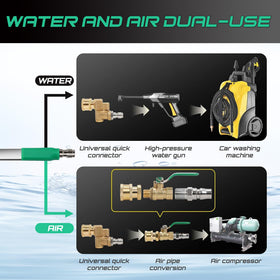 PYQPYQ 180-degree swivel joint directs jets under pressure.