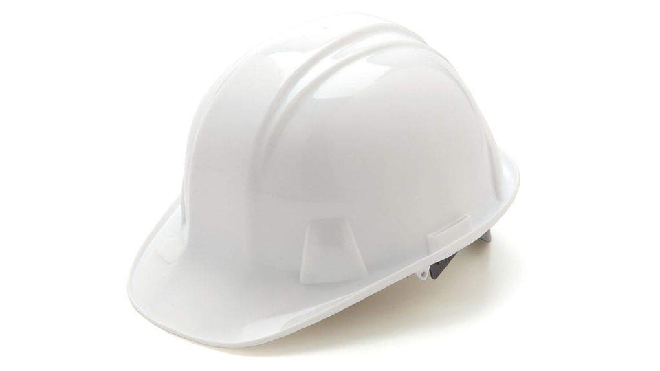 Pyramex HP14110 hard hat white low profile for all day comfort