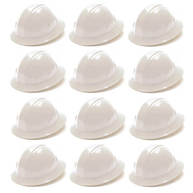 Pyramex HP24110 white full-brim hard hat for versatile protection