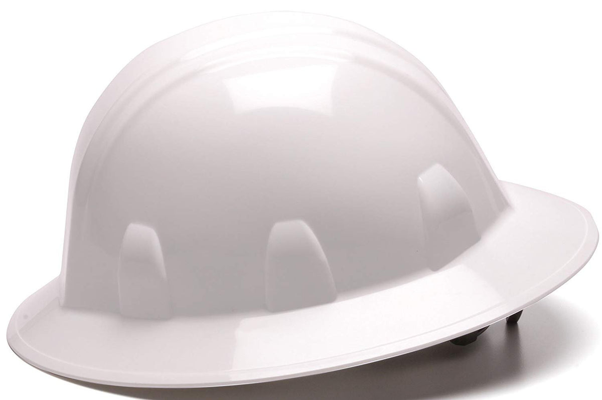 Pyramex HP24110 white side view showing compact profile