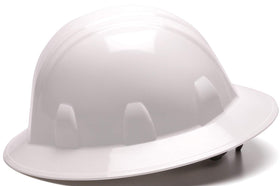 Pyramex HP24110 white side view showing compact profile