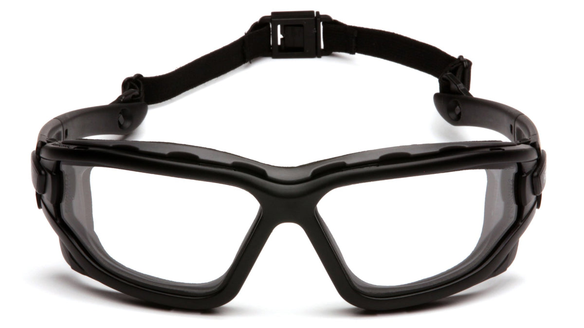 Pyramex I-Force Sporty outer polycarbonate lens for rugged protection and durability.
