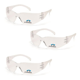 Pyramex Intruder Reader bifocals with clear frame provide indoor impact protection.