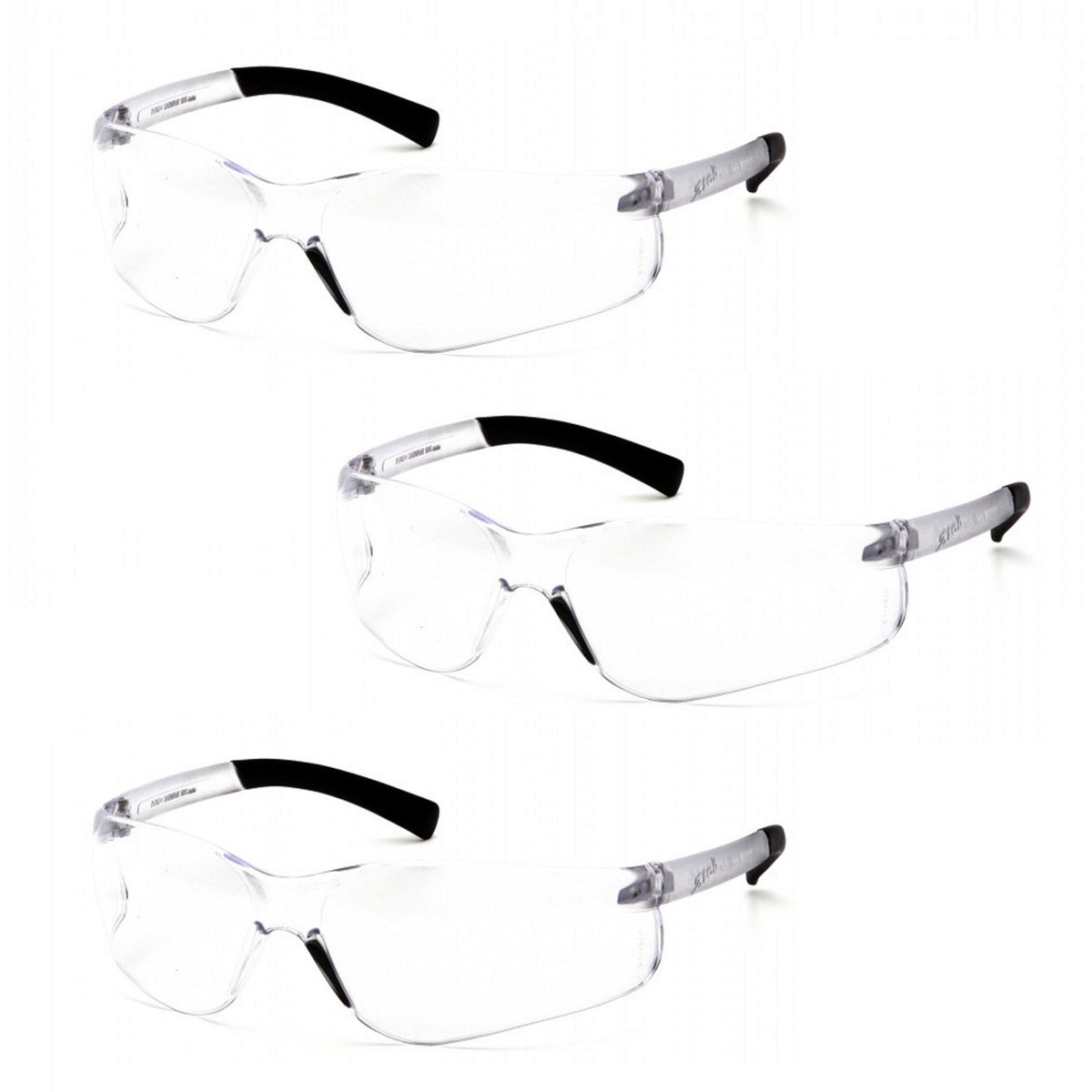 Pyramex Ztek bifocal reader glasses with clear lens for near tasks and comfort