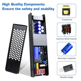 PZETCEIR LED driver safety features include overload protection and short-circuit safeguards