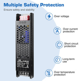 PZETCEIR slim 23mm LED driver body fits tight installations