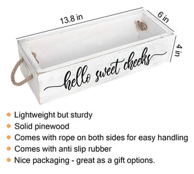 PZJIEAN Housewarming gift bathroom storage blends rustic charm.