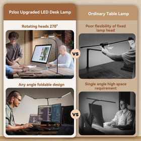 Pzloz lamp offering five color temperatures for tailored workspace lighting.