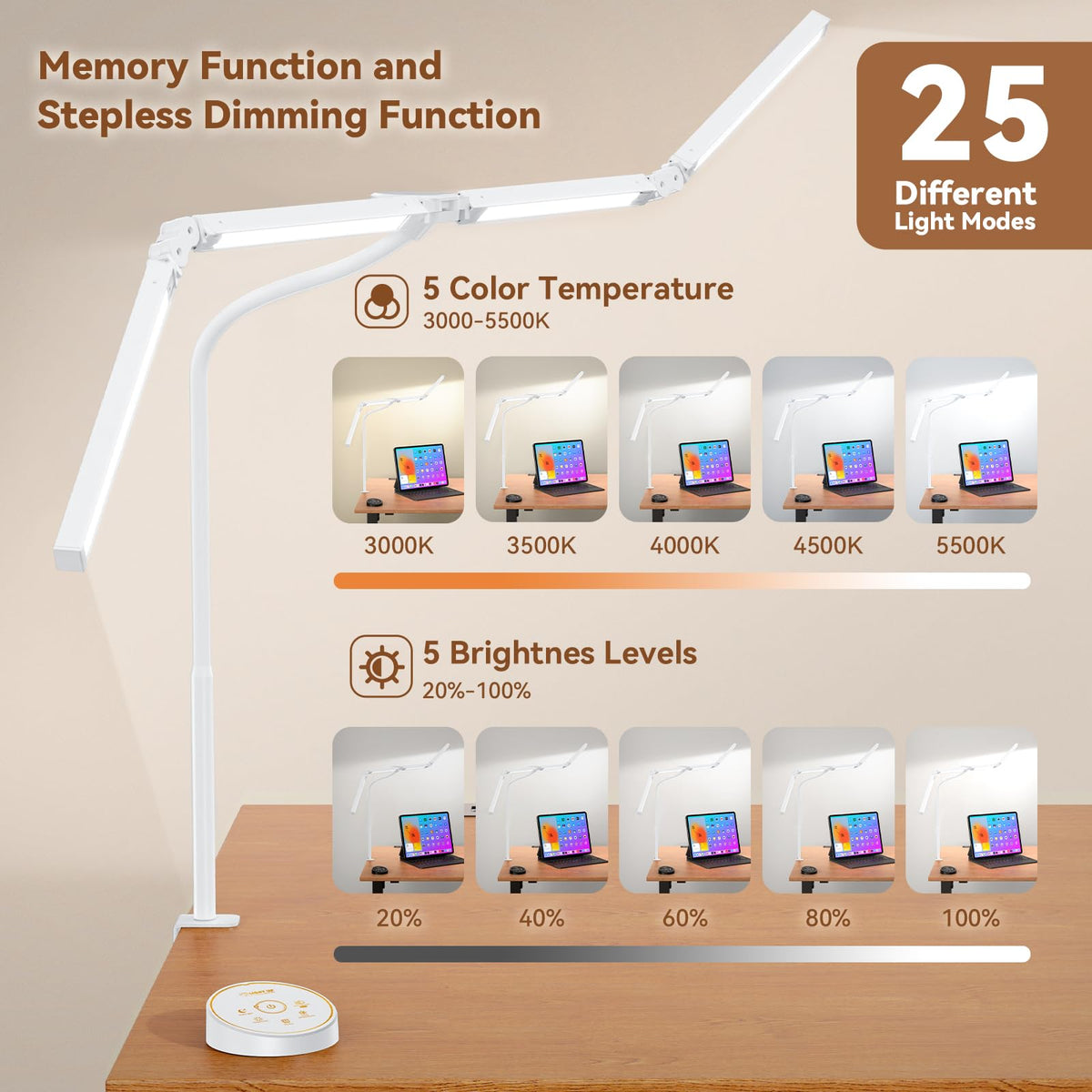 Pzloz lamp with CRI >90 provides comfortable, glare-free illumination.
