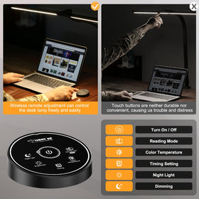 Pzloz flicker-free LED lighting reduces eye strain during long sessions.