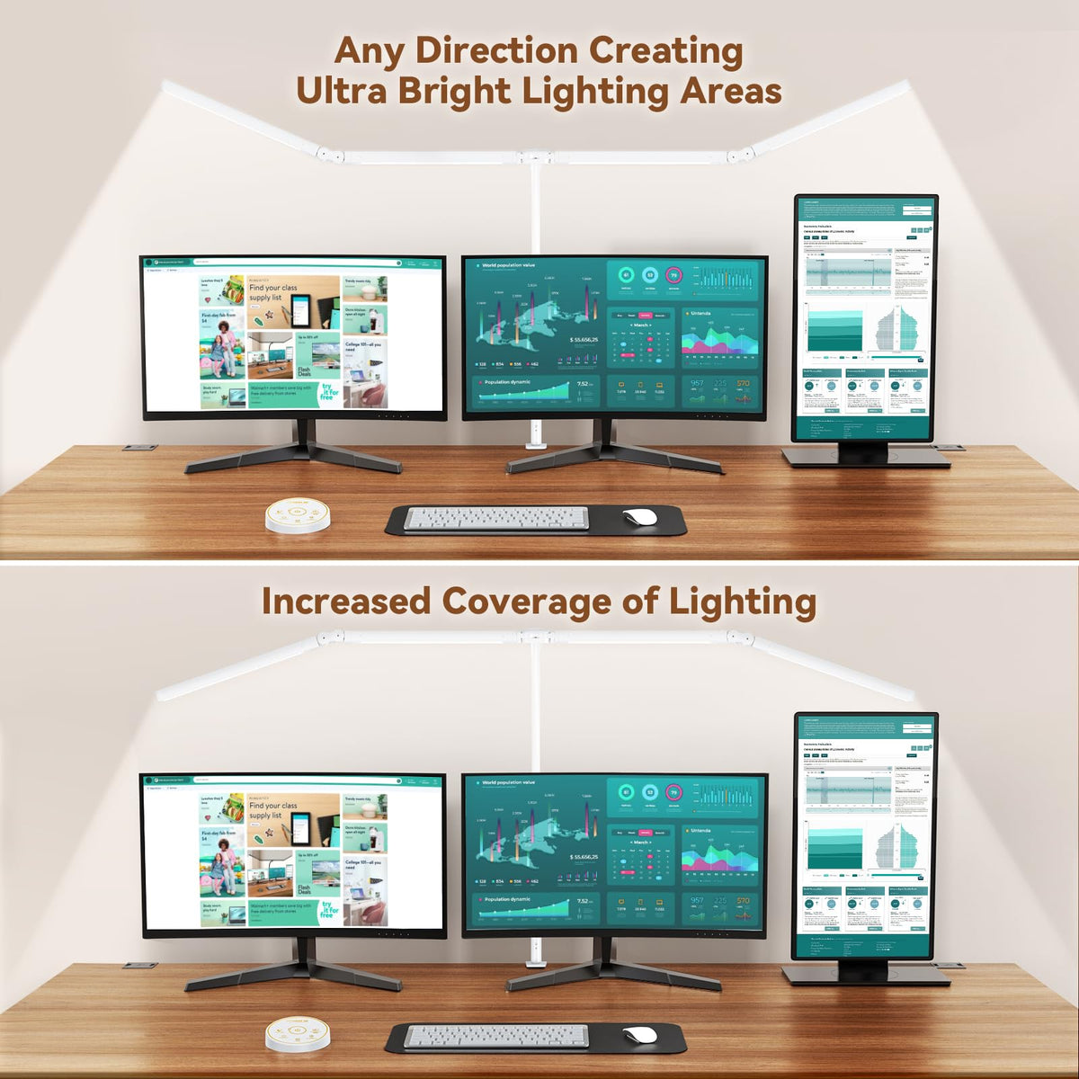 Pzloz remote control lets you adjust brightness and color temperature easily.