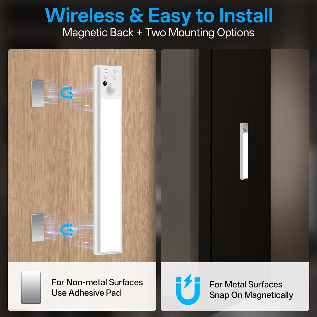 PZSUNLY wireless lights with remote control for multi-room use.
