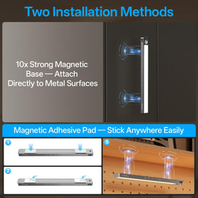 PZSUNLY two-pack setup provides flexible lighting for multiple spaces.