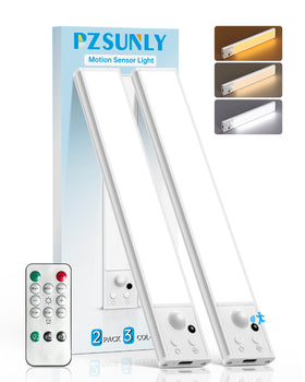 PZSUNLY under-cabinet light with wireless remote for kitchen task lighting.