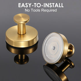 PZTO antique gold finish enhances any bathroom decor
