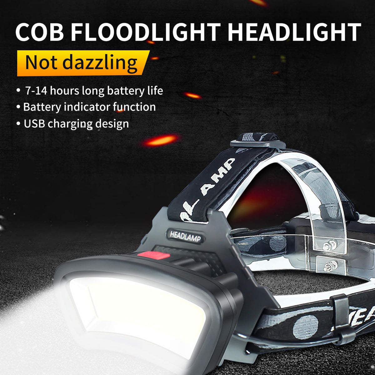 The PZZOE headlamp with USB recharge for quick power refresh.