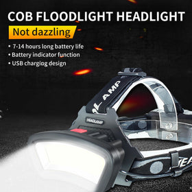 The PZZOE headlamp with USB recharge for quick power refresh.
