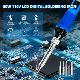 Q-MING five-piece solder tips for diverse welding tasks.