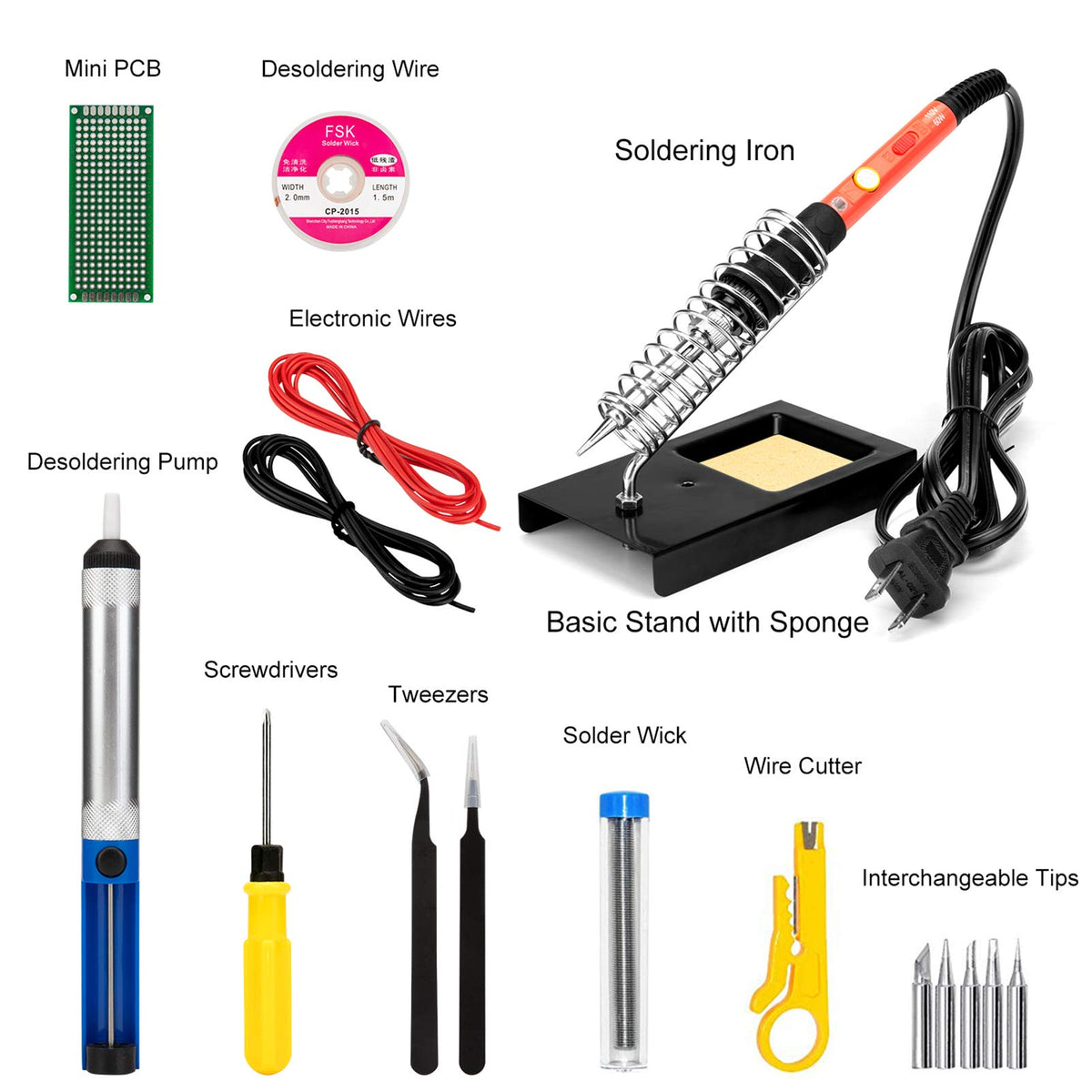 Q-MING 5-piece tip set for versatile soldering tasks