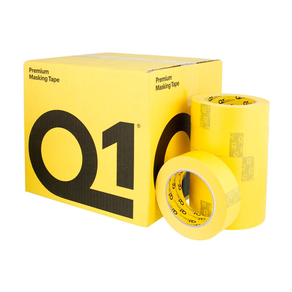 Q1 yellow masking tape delivers high-temp adhesion for automotive refinishing