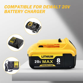 qamqfsou 6-pack 8000mAh battery for DCB204 provides consistent power during jobs.