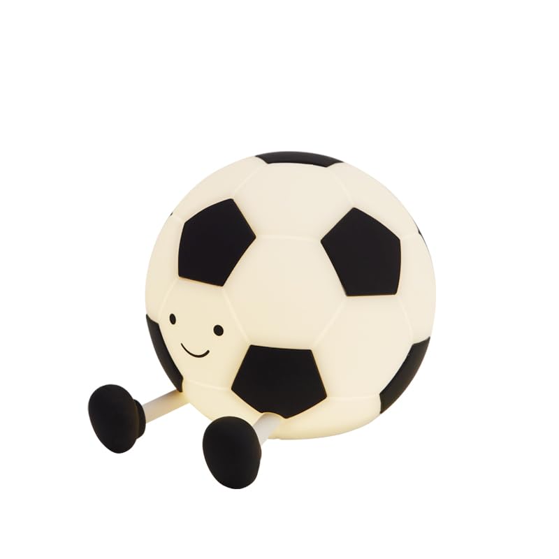 QANYI Soccer Night Light football-shaped lamp glowing warmly for kids' rooms
