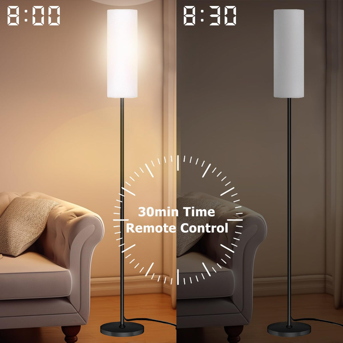 9W included bulb powering energy efficient whites and colors