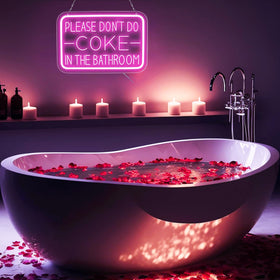 qbanziou funny bathroom decor neon light enhances spaces