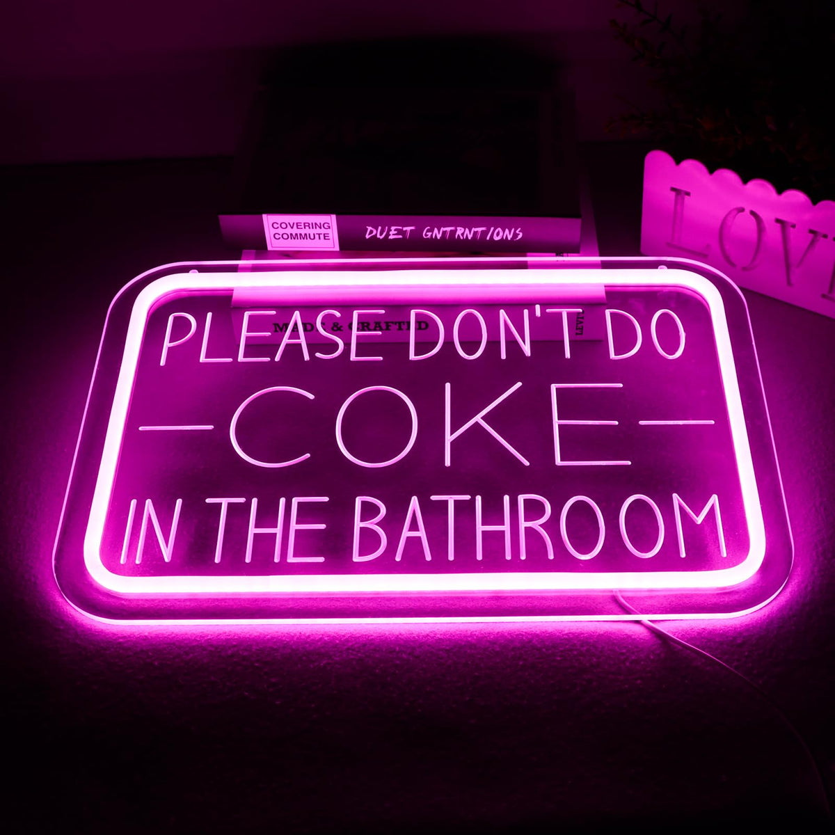 qbanziou LED neon sign for bar and club ambiance