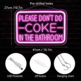 qbanziou restroom neon wall art adds fun flair to restrooms