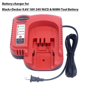 Qbmel BDCCN24 charger side ports for versatile battery connections
