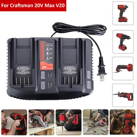 Qbmel CMCB124 compatibility with Craftsman V20 batteries and tools.
