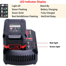 Two-battery rapid charging with the Qbmel CMCB124 for Craftsman V20.