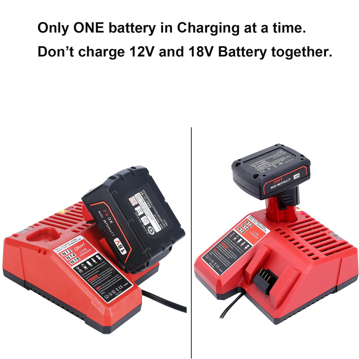 Qbmel fast charging capability for quick projects.