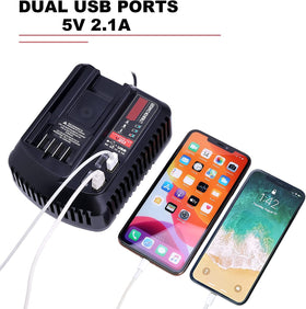 Qbmel USB port enables extra charging for accessories while charging batteries
