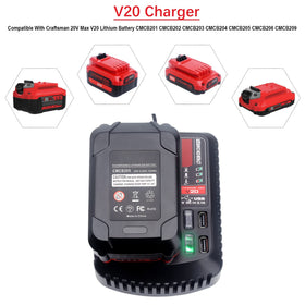 Qbmel V20 rapid charger indicator lights display charging status clearly
