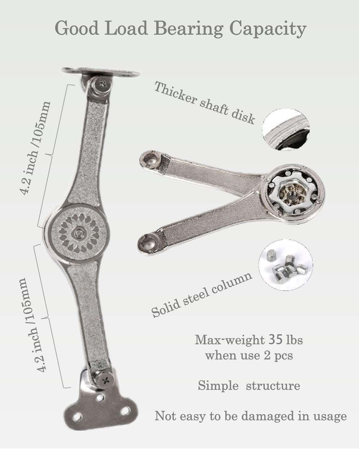 QBOSO lid stay attached to kitchen cabinet door for hands-free support
