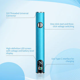 QBVPZDA soldering iron with 510 threaded universal connector for versatile tips.
