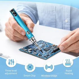 QBVPZDA LED screen soldering iron for clear temperature display and precision control.