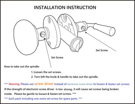 QCAA solid brass storm door latch screws included for quick installation.