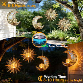 QCF warm orange glow enhances nighttime outdoor dining experiences.