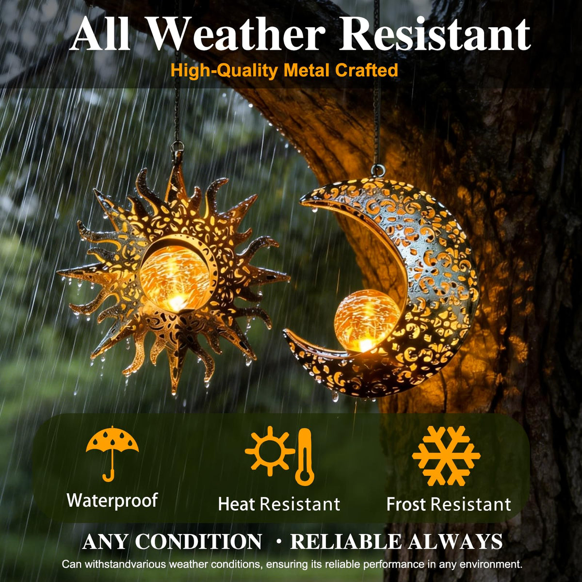 QCF waterproof lantern demonstrates durable performance in rain and frost.