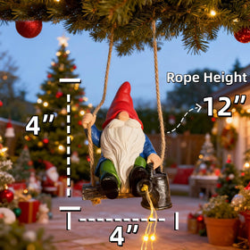 QCF weather-resistant resin keeps gnome decor ready year-round outdoors.