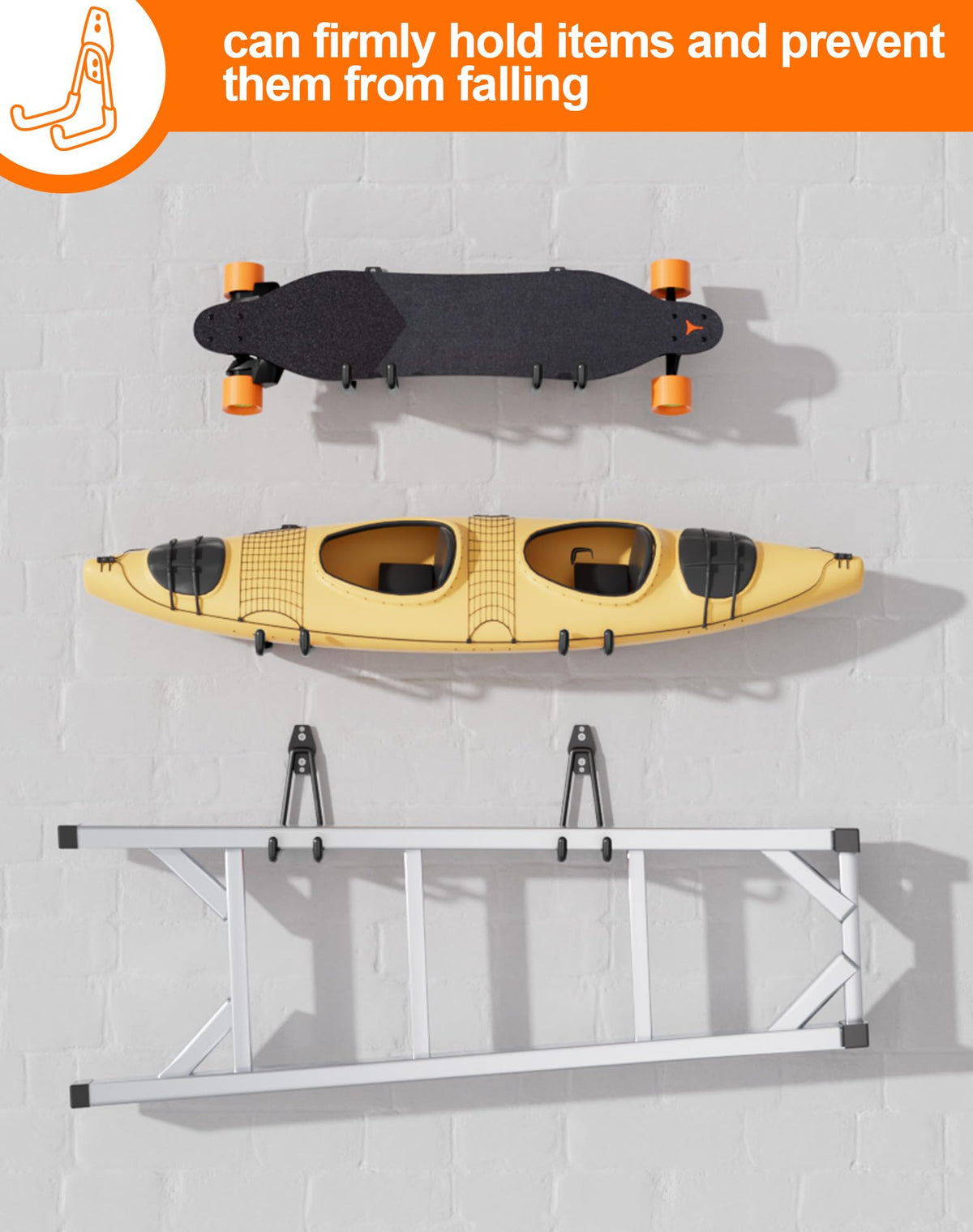 QcoQce bike hanger simplifies garage organization and bike storage.
