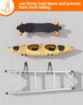 QcoQce bike hanger simplifies garage organization and bike storage.