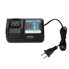 QCZRED DC10WD charger front view for reliable Makita battery charging.