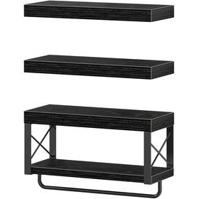 QEEIG 25-lb weight rating ensures stable storage for everyday bathroom items.