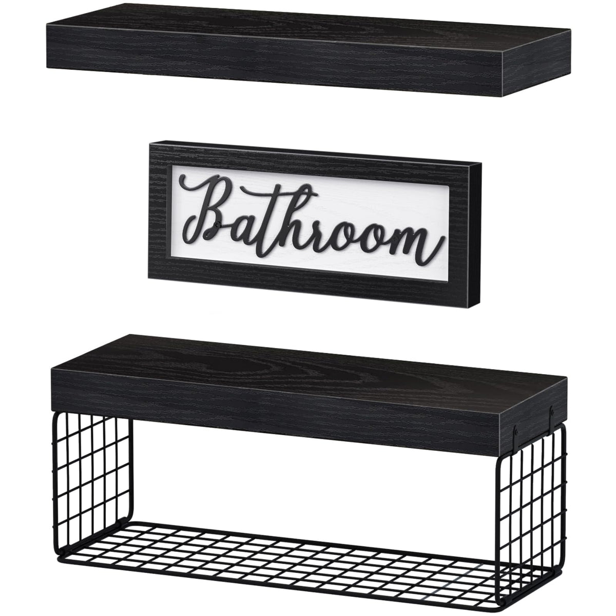 QEEIG invisible brackets add farmhouse charm without clutter.